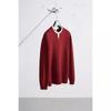 Men's Red Color-block Faux Two-Piece Sweater - New Year, Autumn/Winter Collection, Year of the Horse Edition