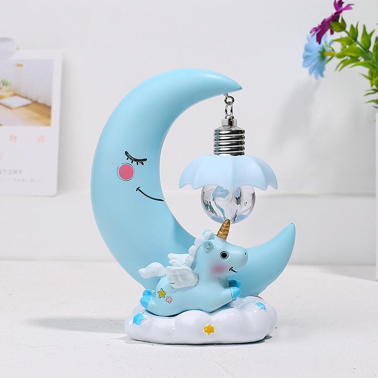 

Heart Maiden Castle Carousel Stars Decorated Nightlight Button Powered Battery StyleM