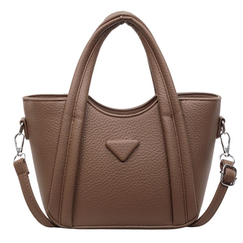 New simple and fashionable portable bucket bag female texture casual messenger bag shoulder tote bag