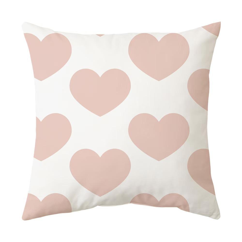 Blommigt kärleksmönster Kuddöverdrag Heminredning Soffkuddfodral Elegant Avtagbart Tvättbart Kuddöverdrag Kudde