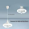 60W Ceiling Fan E27 With Led Light And Remote Control 360 ° Rotation Cooling Electric fan Lamp Chandelier For Room Home Decor