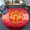 Man Utd2 Round Area Rug,Carpet Rug for Living Room Bedroom Sofa Playroom Decor,Non-slip Floor Mat