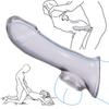 Wiederverwendbare Penishüllen Dick Extender Erweiterung Analplug Sexspielzeug für Männer Verzögerte Ejakulation Männliche Dildos Kondom Kein Vibrator