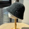 Furry  Fashionable Versatile Warm and Cold Proof Autumn and Winter Large Head Circumference Face Showing Small Bucket Hat Trendy