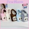 Cute Cartoon Plush Handbag For Kids Large Capacity Lightweight Stylish Nylon Bag