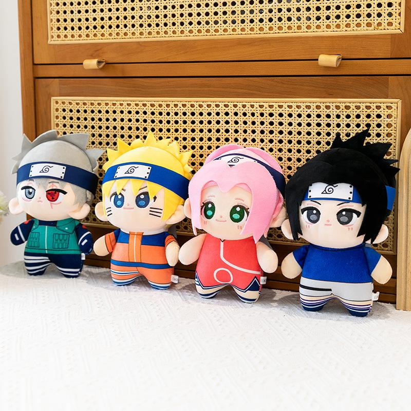 New Anime Naruto Figure Sasuke Sakura Kawaii Kakashi Toys Cute Doll Room Decor For Birthday Gift