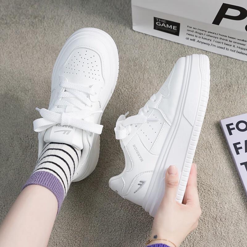 Warrior Women s Lined Casual White Sneakers 40