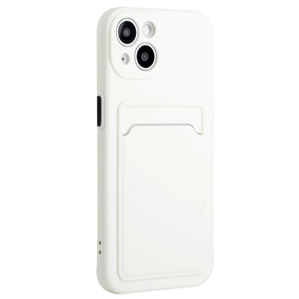 For iPhone 14 TPU Case Flexible Phone Cover with Back Card Slot