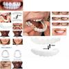 Lower Upper Teeth Dental Veneers Denture Tooth Cover Simulati Set