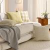 Spring Plaid Pillowcase B&B Office Core-free Backrest Small Fresh Pillow Single Student Dormitory Pillowcase