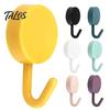 Damage Free Wall Hooks 10PCS Adhesive Hooks, Decorative Multi-colored Plastic Hangers, No Storage Organizers Drilling Required Colorful for