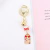 Metal Backpack Pendant Cartoon Gift Key Buckle Car Keyring Key Lanyard Amulet Lucky Cat Keychain