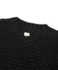Fallett Fuzzy Hairy Knit Vest Black