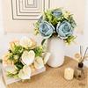 Artificial Rose Bouquet Simulated Fabric Not Wither Blooms All Year No Watering Needed Simulation Flower for Home Table Decorations