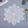 6pcs Hollow Table Mat Heat Resistant Insulation Pad Table Decoration Snowflake Placemat  Restaurant