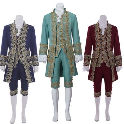 Men's Victorian Costume Regency Tailcoat Jacket Marie Costume Suit Halloween Partywear Costume