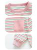 2025 Girls' Stylish Striped Long-Sleeve Sweatshirt & Pant Set - Spring/Autumn Fashion