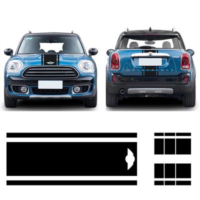 Auto Kofferraum Aufkleber Abziehbild Front Haube Streifen Aufkleber Für MINI Cooper JCW R55 R56 R60 R61 F54 F55 F56 F60 Countryman