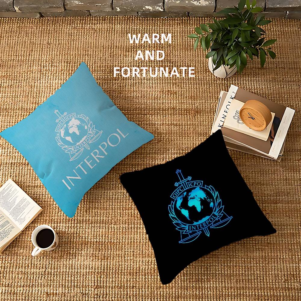 I-Interpols LOGO Pillowcase toon Gift Cushion Cover Bedroom Home Sofa Chair Seat Decor pillow case
