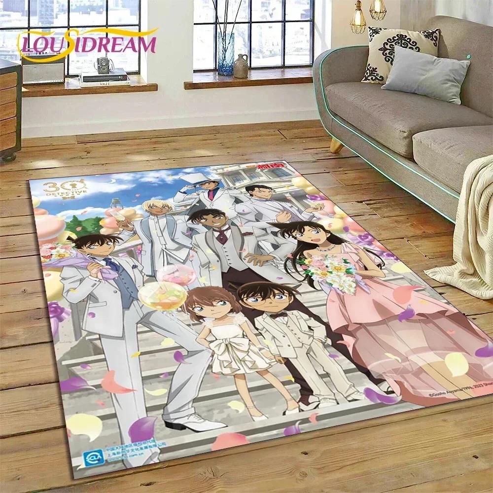 Anime Detektyw Conan Kreskówkowy Dywanik Dywan do Sypialni Salonu Domu Dekoracja Sofy, Gra dla Dzieci Duży Dekor Mata Podłogowa Prezent