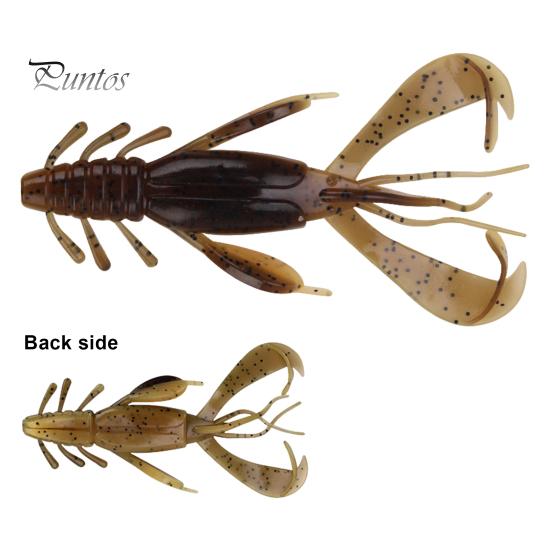 4Pcs 10CM/10G Soft Crayfish Lure with Sequins Realistic PVC Bionic Artificial Shrimp Bait Freshwater Saltwater Bass Trout Fishing Accessories