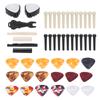 Guitar Accessories Set Bridge Pin Celluloid Picks Nuts Saddles Nail Remover Parts Replacement