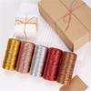 Christmas Metallic Bakers Twine 109 Yards Christmas Decorative Wrapping Twine String for Gift Wrapping Gift Decoration