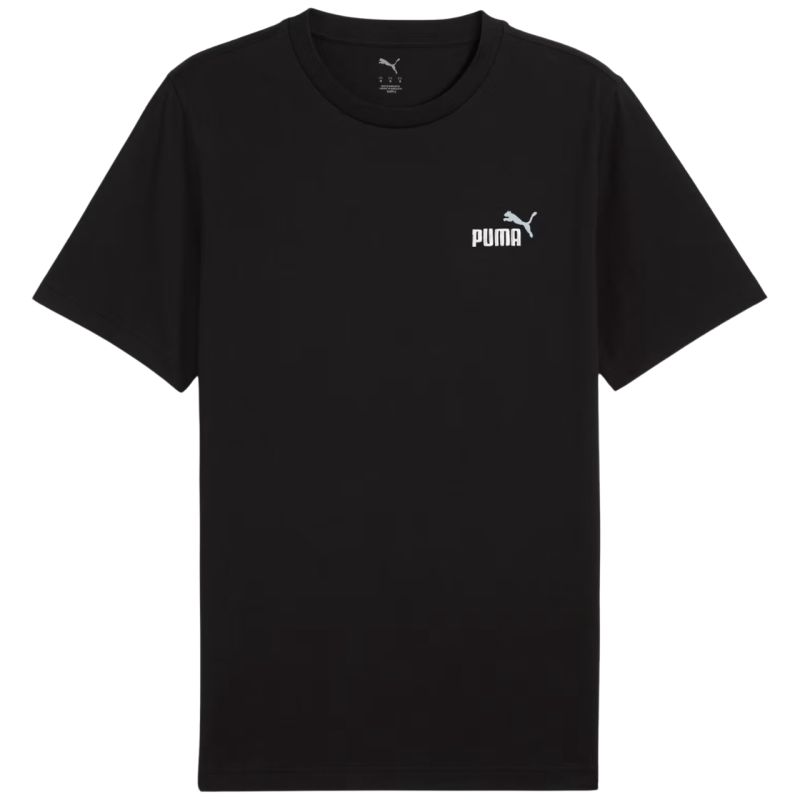 Puma Men's Ess 2 Color Small No. 1 Logo T-Shirt Black L