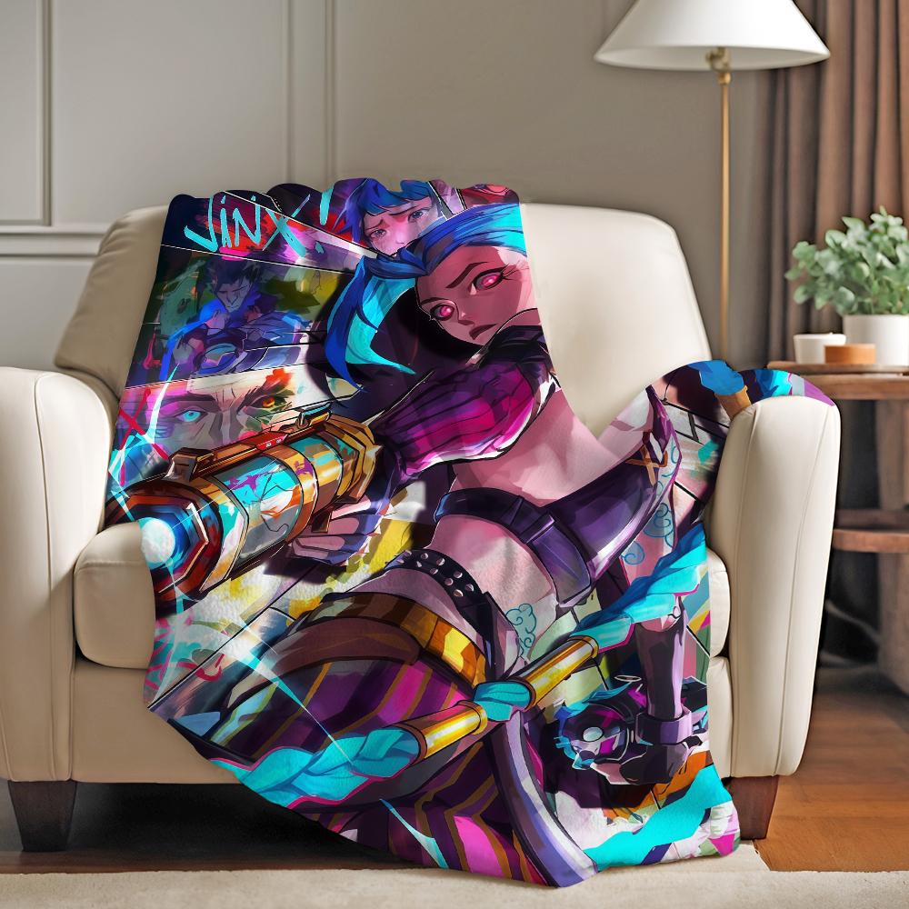 Fashion print COOL J Jinx Blanket For Sofa Office Bed Plane Travel Sleep Read Relax Camping Soft And Warm