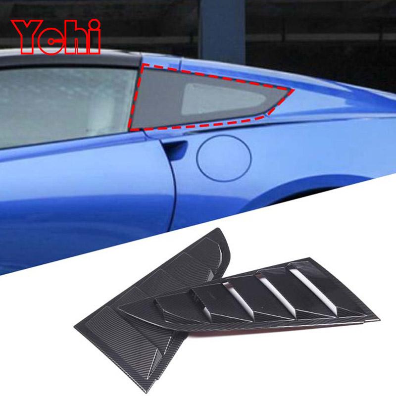 For Chevrolet Corvette C7 2014-2019 ABS Carbon Fiber Interior Kit Dashboard Console Gear Shift Panel Decoration Cover Stickers