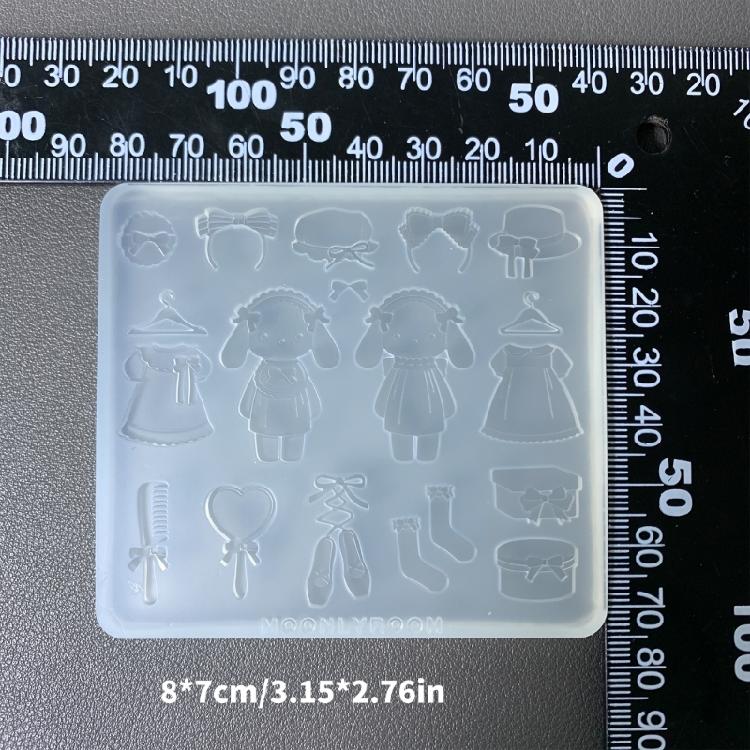 Easy To Clean Silicone Mold for Crafting Dripping Glues Crafts Mold Jewelry Mold for Jewelry Making and Artistic Project