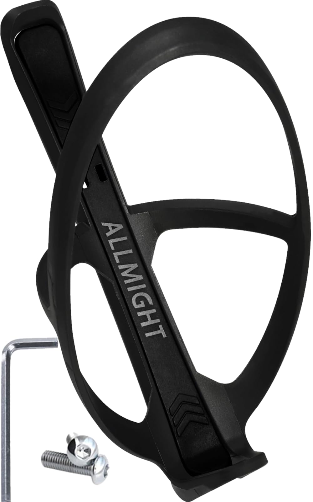 

ALLMIGHT Wide Bottle Set of 2 and and Tire 19g Drink Bottle Holder for Road Fits 75mm Bottles Cage, [Ultra-Lightweight Durable] (Includes Bolts, чёрный