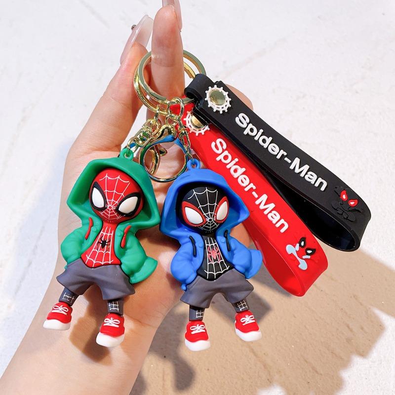The Amazing Spider-man Movie Animation Miles Dressed Up As A Key Chain Anime Accessories Cute Cartoon Character Gwen Spider Man.