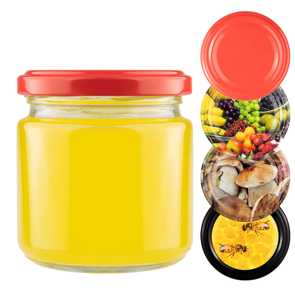 48X Słoik 200Ml + Wieczko Fi66 Dżem Przetwory Monoporcja Desery Miód