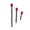 60 100 150mm 6.35mm Hex Shank Screwdriver Extension Bit Holder (Red)