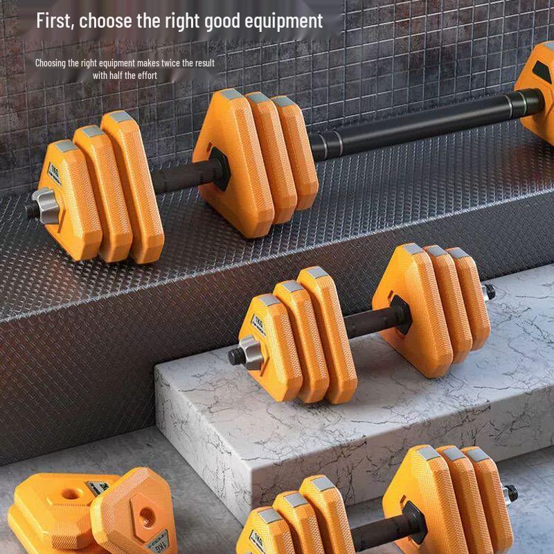 Conjunto de Halteres e Barra Ajustáveis