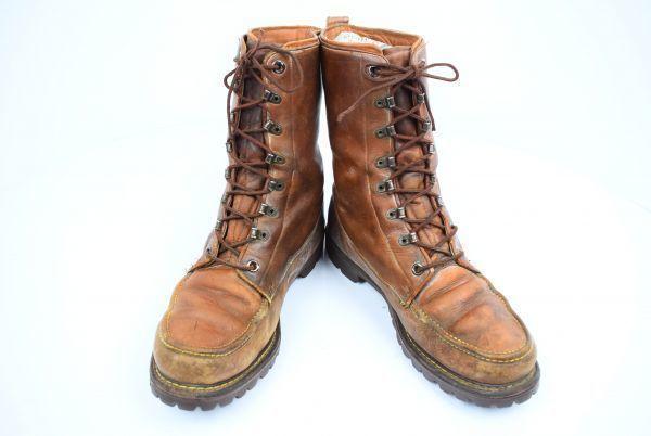 Workers’ Union Mid Leder Arbeitsstiefel Schwarz Vibram Sohle Größe 30.531.0cm(GEBRAUCHT)