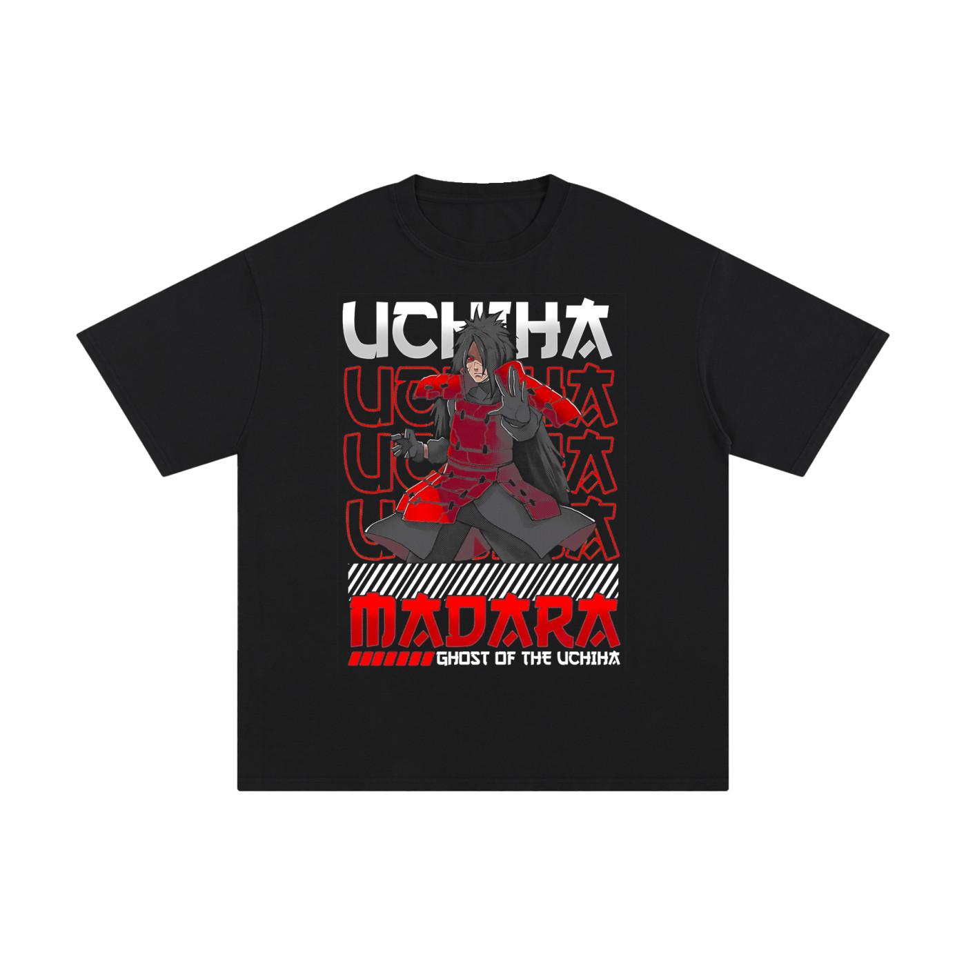 Naruto Madara Uchiha Anime Graphic Tee Oversized T-Shirt Japanese Streeweart. S
