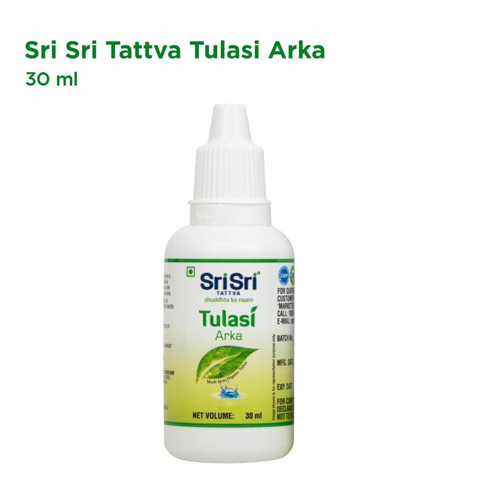 Sri Sri TATTVA Tulasi Arka Herbal Drops 30 Ml X Pack Of 2 Daily Wellness Concentrate For Adults Pure Aqueous Extract
