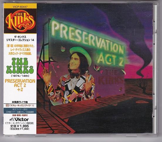 

CD KINKS - Preservation Act 2 VICP60447PROMO Victor 1998 Japan ObiRock Used