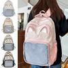Stile Preppy Cartone Animato Ita Bag Grande Capacità Zaino Scolastico Studente Tasca Trasparente Itabag Ragazze