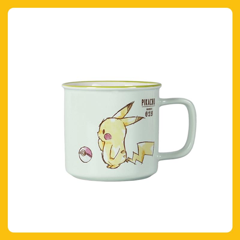 SHUNXIANG Pokémon 310ml Ceramic Mugs Anime-themed Coffee Milk Cups Cartoon Pikachu Oat Juice Cups Home/Office Water Cups Gifts 310ml синий