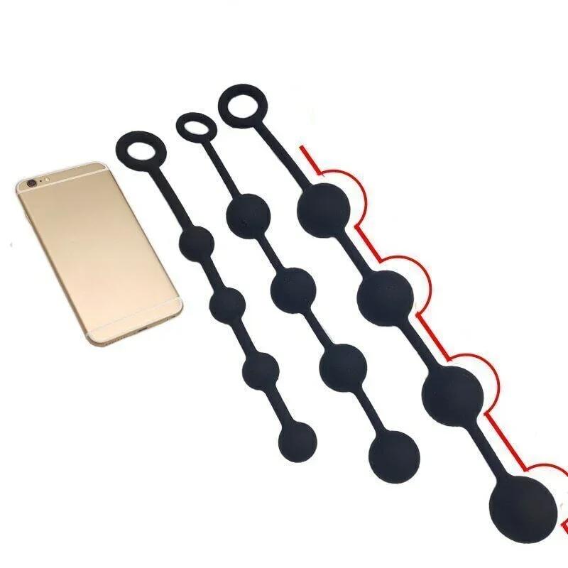 S/M/L Anal Beads Silicone Huge Ball Butt Plug Expander Sex Toys Bondage Dilator Expander G-Spot Stimulate Pull Ring  Toys