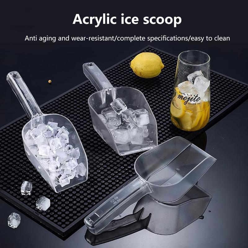 1Pcs Bar Buffet Wedding Favor Party Ice Sugar Sweets Candy Clear Acrylic Scoops Kitchen Gadget Dessert Grain Dry Goods Shovel