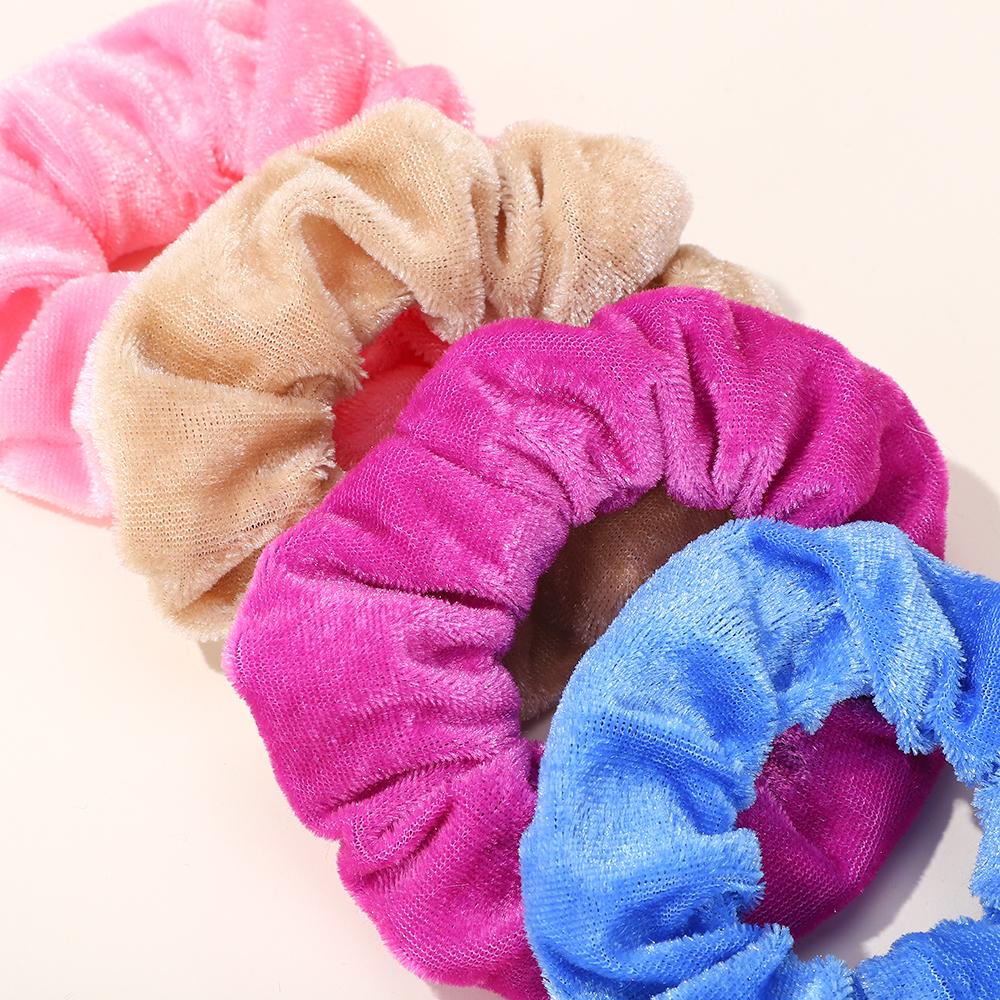 10pcs/set Vintage Korea Velvet Scrunchies Elastic Hair Bands for Women Girls Ponytail Holder Rubber Bands Ties Hair Accessories