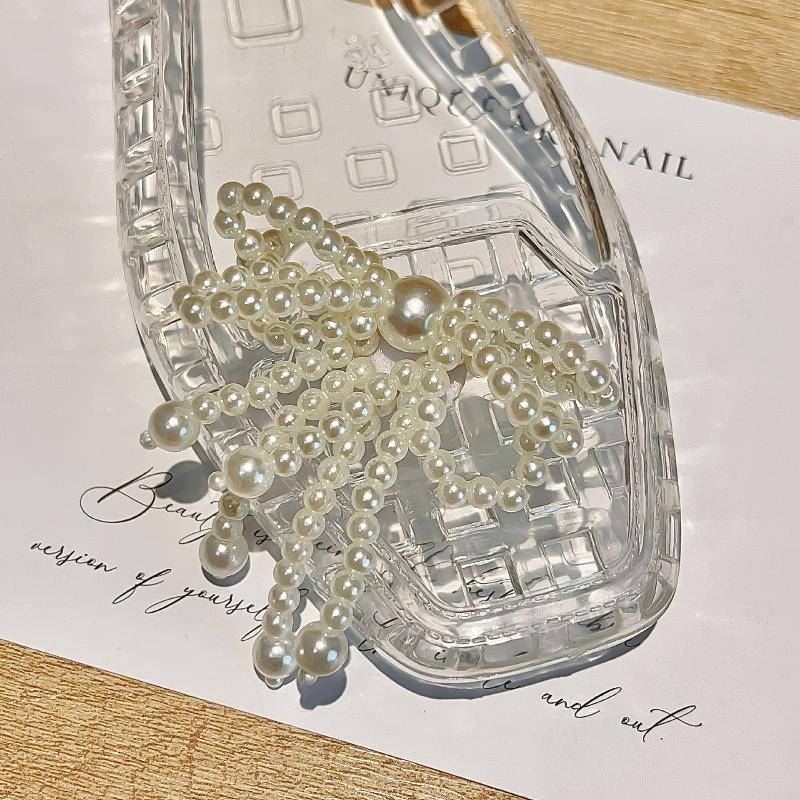 Dopamine Handcrafted Beaded Jelly Shoes Sandals Accessories Diy Decor Shoe Flower Slippers Colorful Buckles  Girls Gift