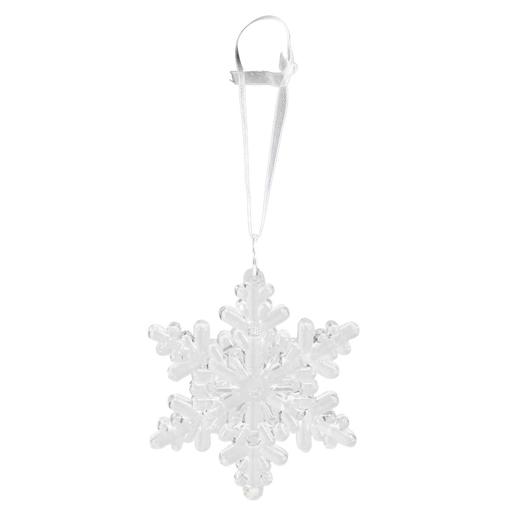 Festive Crystal Snowflake Pendant Christmas Ornaments for Winter Holiday Celebrations Holiday Party Decorations
