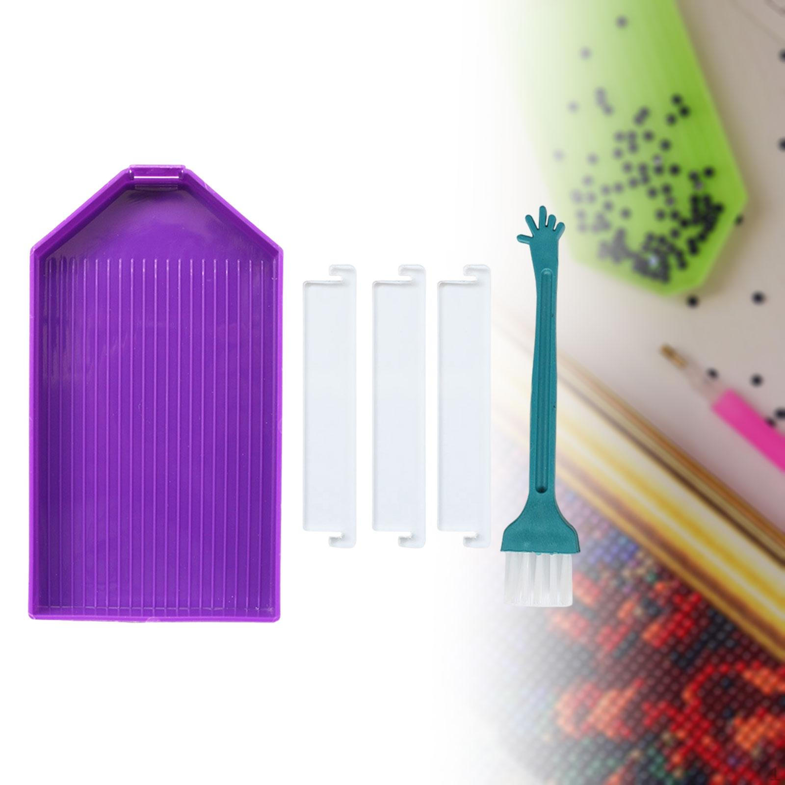 

Crystal Craft Tray Set with Interchangeable Dividers And Brush фиолетовый
