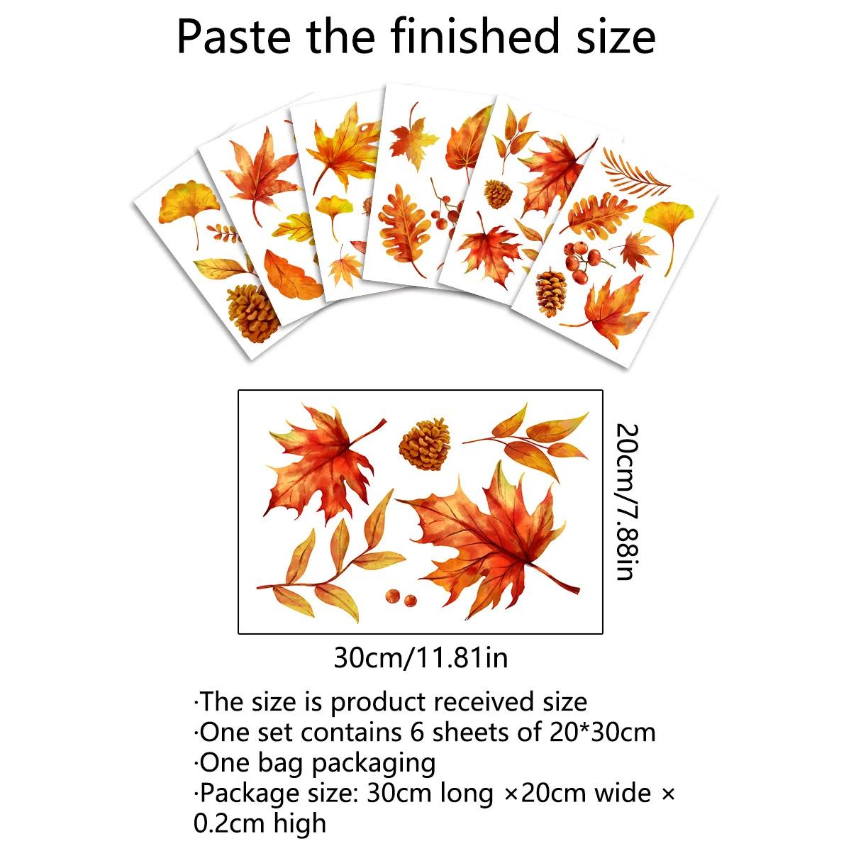 

Chzimade кленовый лист милая белка настенная наклейка окно украшение на День благодарения осенняя детская комната наклейка наклейка Muraux обои