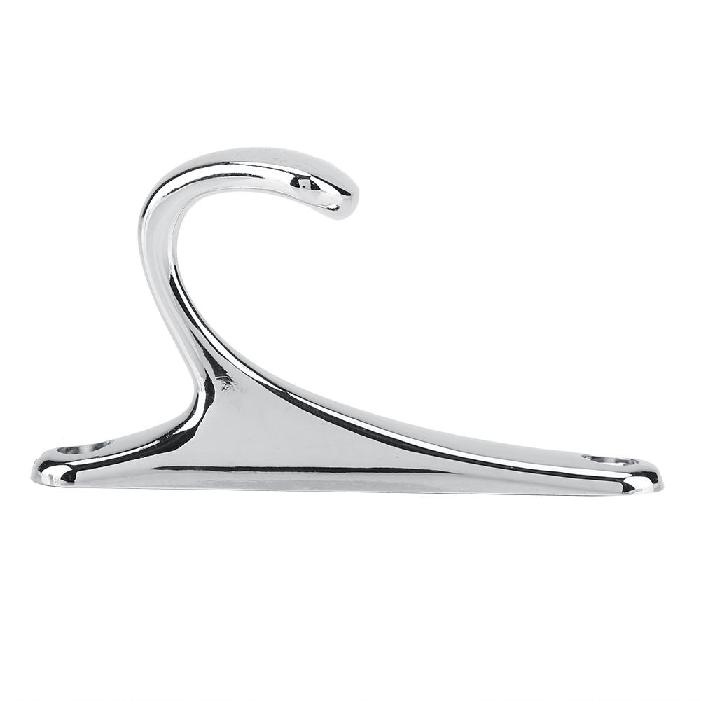 Modern Wall Mounted Coat Hook Bathroom Cloakroom Closet Clothes Rack Holder Hooks(Matte Chrome)